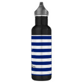 Bouteille D'eau Chrome voile sur les bandes marines (Droite)