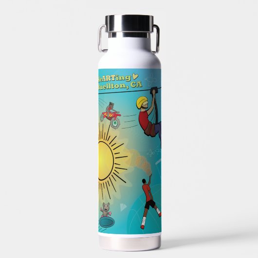 Bouteille d'eau - Ciel sportif (Avant)