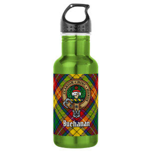 Bouteille D'eau Cimier du clan Buchanan sur tartan