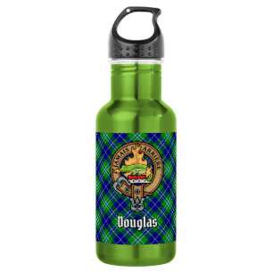 Bouteille D'eau Cimier du clan Douglas sur tartan