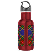 Bouteille D'eau Cimier du clan MacBeth sur tartan (Dos)