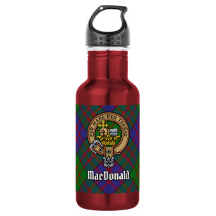 Bouteille D'eau Cimier du clan MacDonald sur tartan