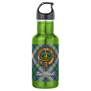 Bouteille D'eau Cimier du clan MacDowall sur tartan