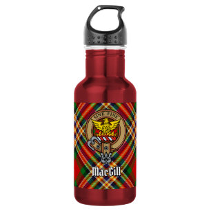 Bouteille D'eau Cimier du clan MacGill sur tartan