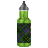 Bouteille D'eau Cimier du clan MacInnes sur tartan (Gauche)