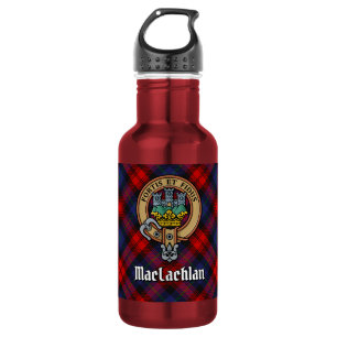 Bouteille D'eau Cimier du clan MacLachlan sur tartan