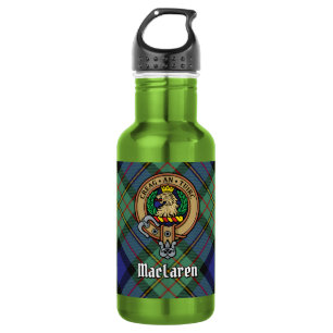 Bouteille D'eau Cimier du clan MacLaren sur tartan