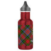 Bouteille D'eau Cimier du clan MacPherson sur tartan (Gauche)