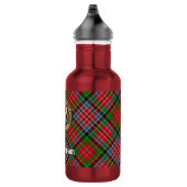 Bouteille D'eau Cimier du clan MacPherson sur tartan (Droite)