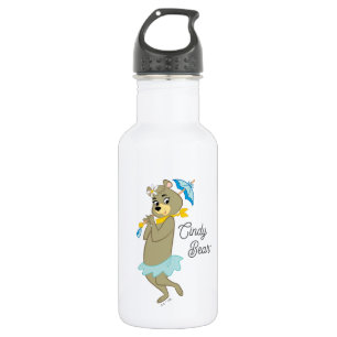 Bouteille D'eau Cindy Bear tenant le parasol
