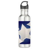 Bouteille D'eau Cinq étoiles blanches (Devant)