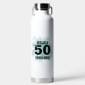 Bouteille D'eau Cinquantième anniversaire chic (Avant)