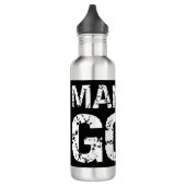 Bouteille D'eau Citation chrétienne audacieuse pour hommes foi dir (Gauche)