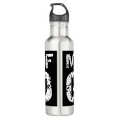 Bouteille D'eau Citation chrétienne audacieuse pour hommes foi dir (Dos)