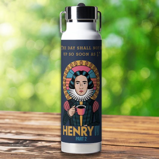 Bouteille D'eau Citation De Café Funky Personnalisée Moderne