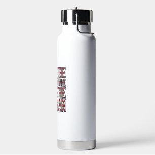 Bouteille D'eau Citation de femme de vétéran Design vectoriel patr