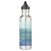 Bouteille D'eau Citation de nom de sirène d'aquarelle moderne (Droite)