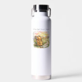 Bouteille D'eau Citation de voyage d'aventure Pack Light Wander Br (Avant)