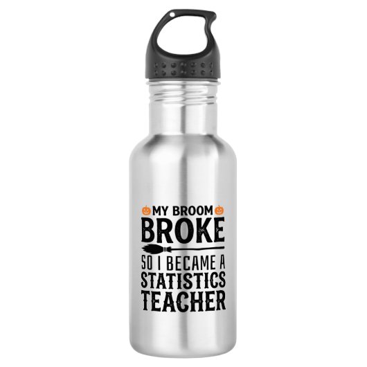 Bouteille D'eau Citation drôle de professeur de statistiques pour  (Devant)