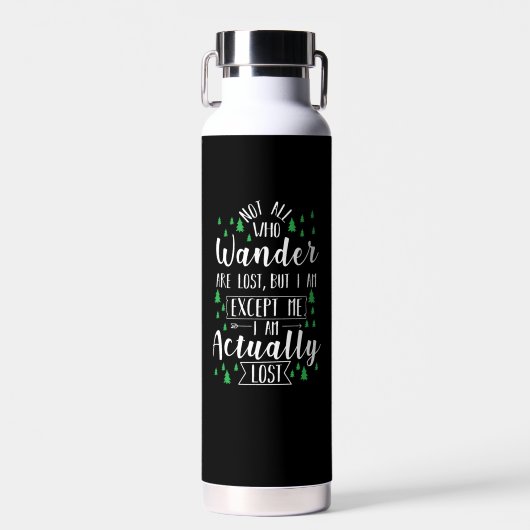 Bouteille D'eau Citation drôle de randonnée (Avant)