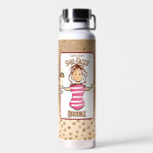 Bouteille D'eau Citation drôle pour vacances en croisière pour ell (Arrière)