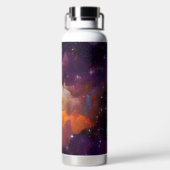 Bouteille D'eau Citation Inspirante de Nebula violette orange (Plage)