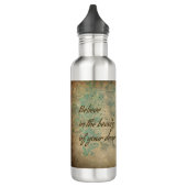 Bouteille D'eau Citation papillon et croyance (Gauche)