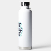 Bouteille D'eau Citation typographique noire Motivation (Droite)