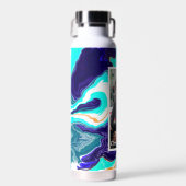 Bouteille D'eau Citron vert citron personnalisé Marbre comme (Avant)