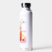 Bouteille D'eau Citronnade de pastèque en aquarelle (Gauche)