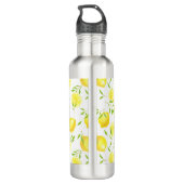 Bouteille D'eau Citrons et feuilles (Dos)