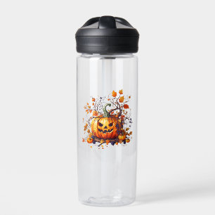 Bouteille D'eau citrouille drôle d'automne Halloween