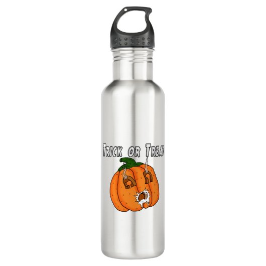 Bouteille D'eau Citrouille drôle naughty cadeau farce Halloween (Devant)