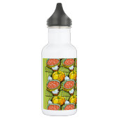 Bouteille D'eau Citrouilles, soupe et arrière - plan rayé (Gauche)