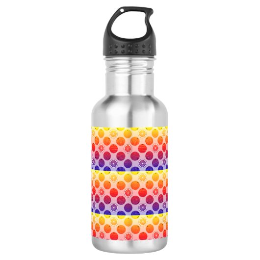 Bouteille D'eau Citrus Rainbow PopArt (Devant)