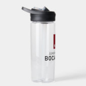 Bouteille d'eau claire avec logo (Droite)