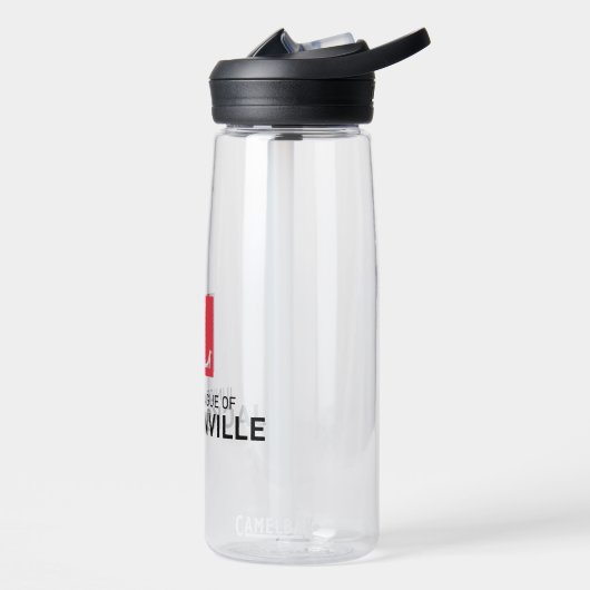 Bouteille d'eau claire JLJAX (Gauche)