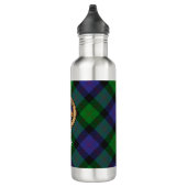 Bouteille D'eau Clan Blair Crest sur Tartan (Droite)