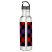 Bouteille D'eau Clan Brown Crest sur Tartan (Dos)