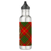 Bouteille D'eau Clan Cameron Crest sur Tartan (Droite)