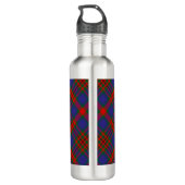 Bouteille D'eau Clan Carnegie Crest sur Tartan (Dos)