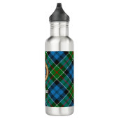 Bouteille D'eau Clan Colquhoun Crest sur Tartan (Droite)