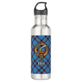 Bouteille D'eau Clan Elliot Crest sur le tarte antique (Devant)