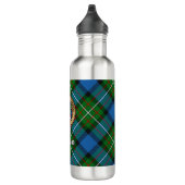Bouteille D'eau Clan Ferguson Crest sur Tartan (Droite)