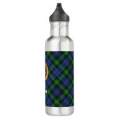 Bouteille D'eau Clan Gordon Crest sur Tartan (Droite)