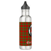 Bouteille D'eau Clan Grierson Crest Badge & Tartan (Gauche)