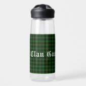 Bouteille D'eau Clan Gunn Crest Badge & Tartan (Avant)