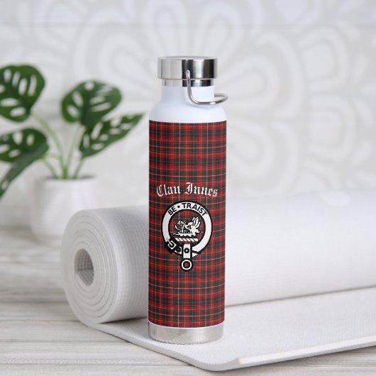 Bouteille D'eau Clan Innes Crest Badge et Tartan (Yoga)