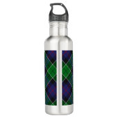 Bouteille D'eau Clan Leslie Crest sur la chasse Tartan (Dos)