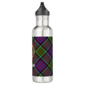 Bouteille D'eau Clan MacDonald de Clanranald Crest sur Tartan (Droite)